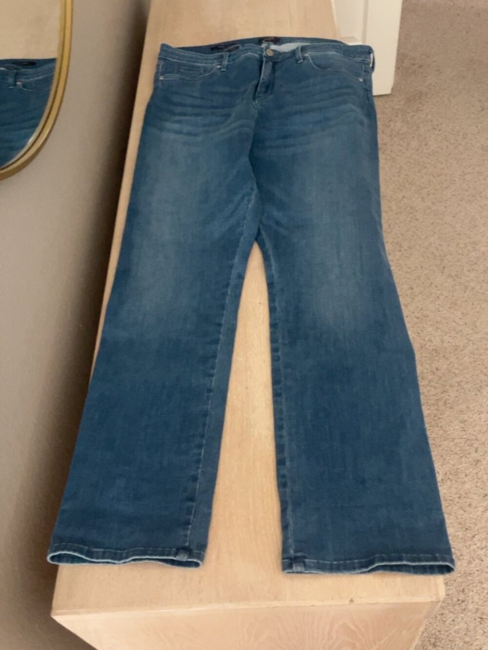 NYDJ Sheri Slim Lift Tuck Jeans Size 16 Medium Wash